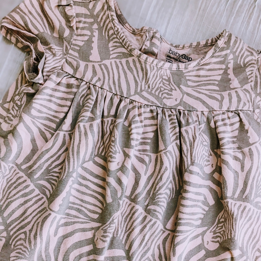 Girls Babydoll Zebra GAP Top